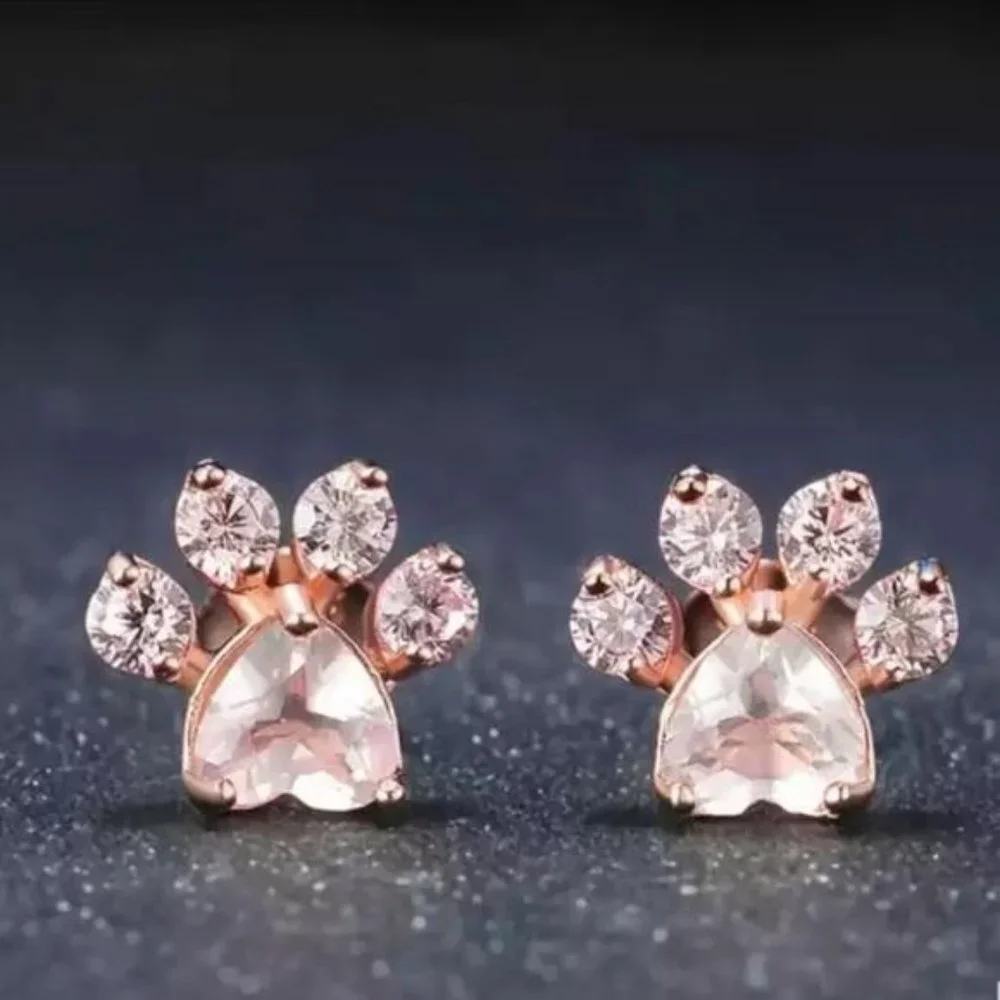 NEW 18K ROSE GOLD EARRINGS, NICE EARRINGS, CUTE EARRINGS. - Picture 5 of 5